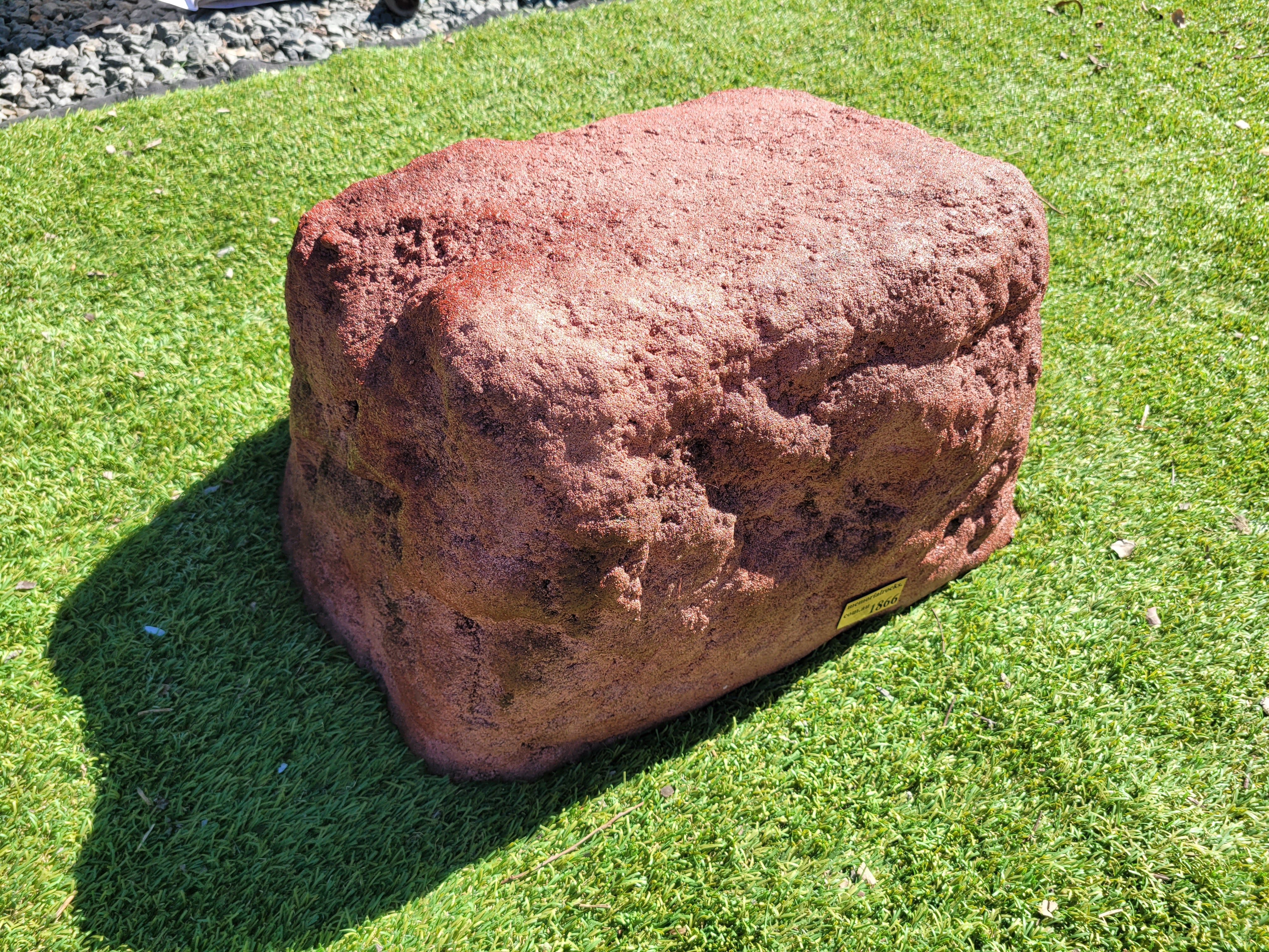 Memorial Rock Urn 1866 Large Double Pink / Red
