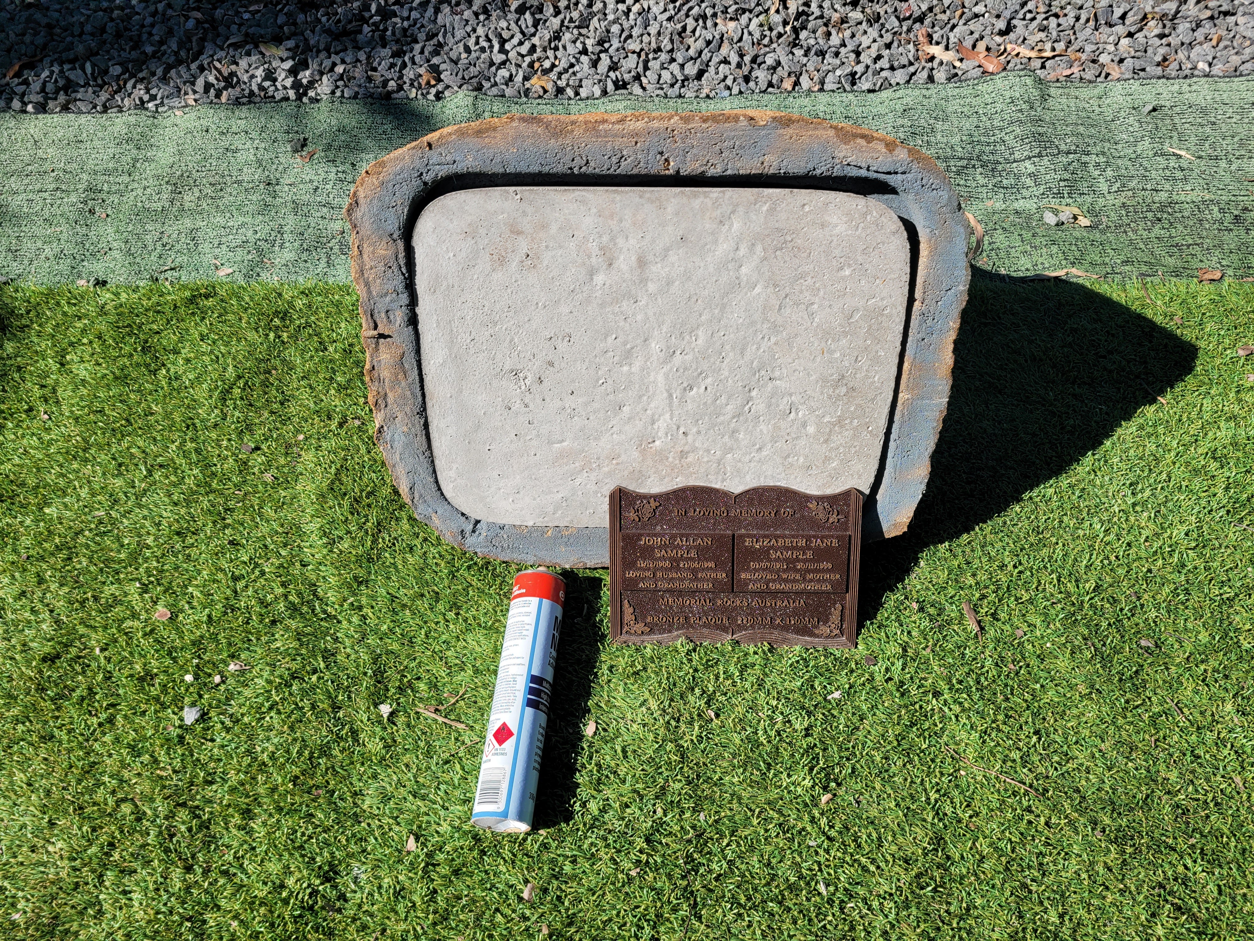 Memorial Rock Urn 1869 Large Double Sandstone