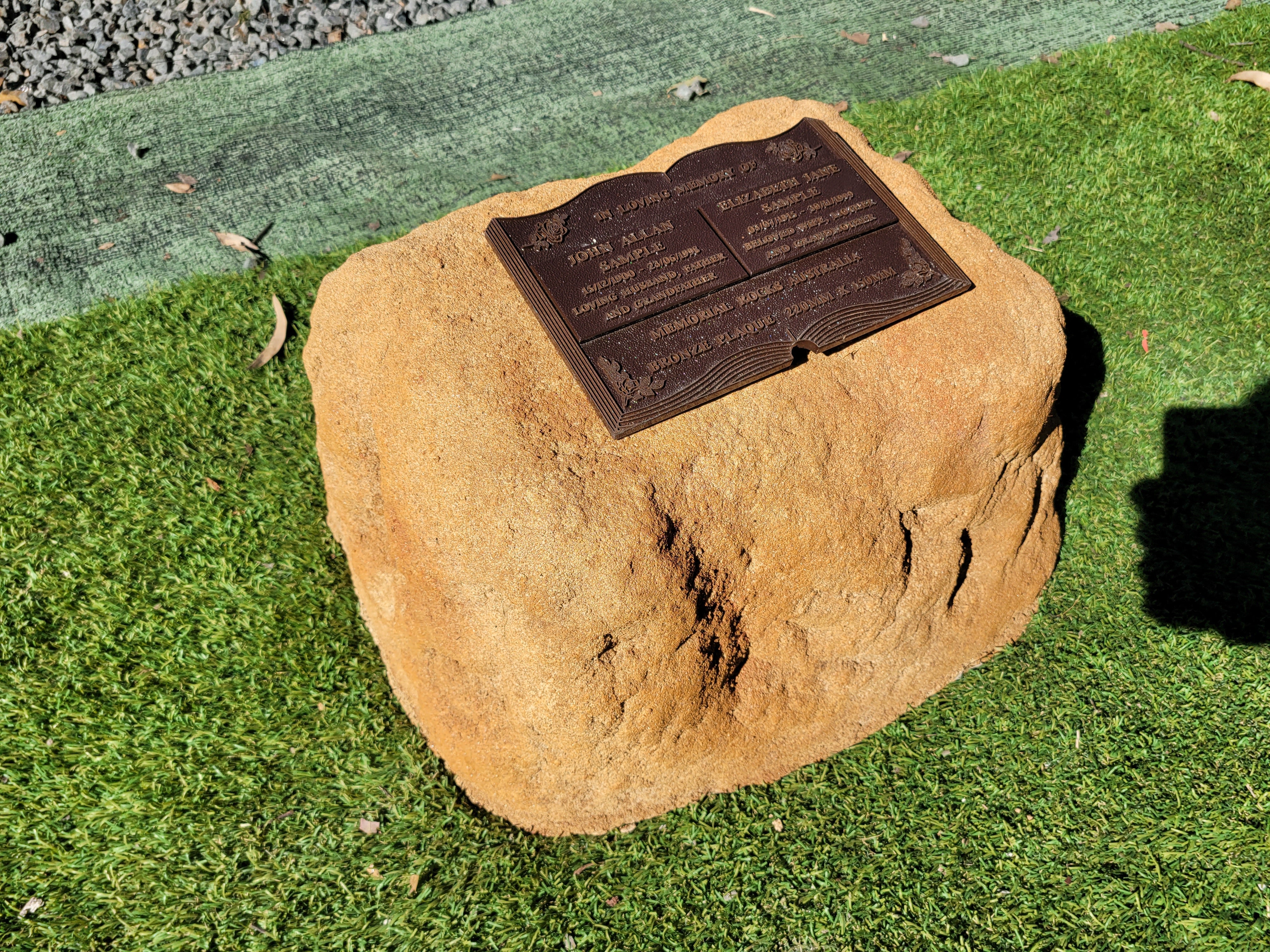 Memorial Rock Urn 1871 Large Double Sandstone