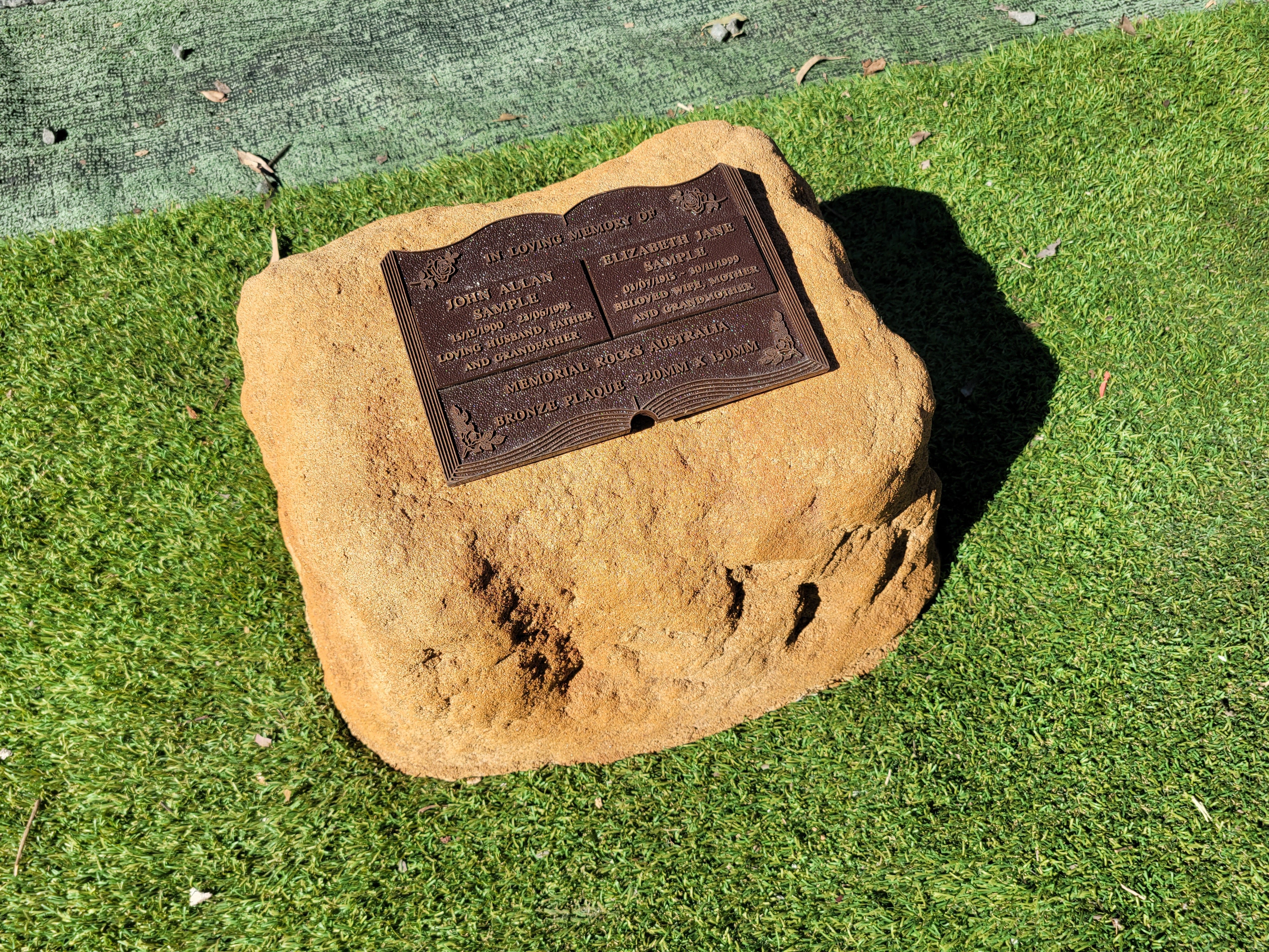 Memorial Rock Urn 1871 Large Double Sandstone