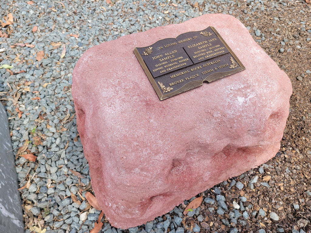 Memorial Rock Urn 1920 Extra-Large  Pink / Red