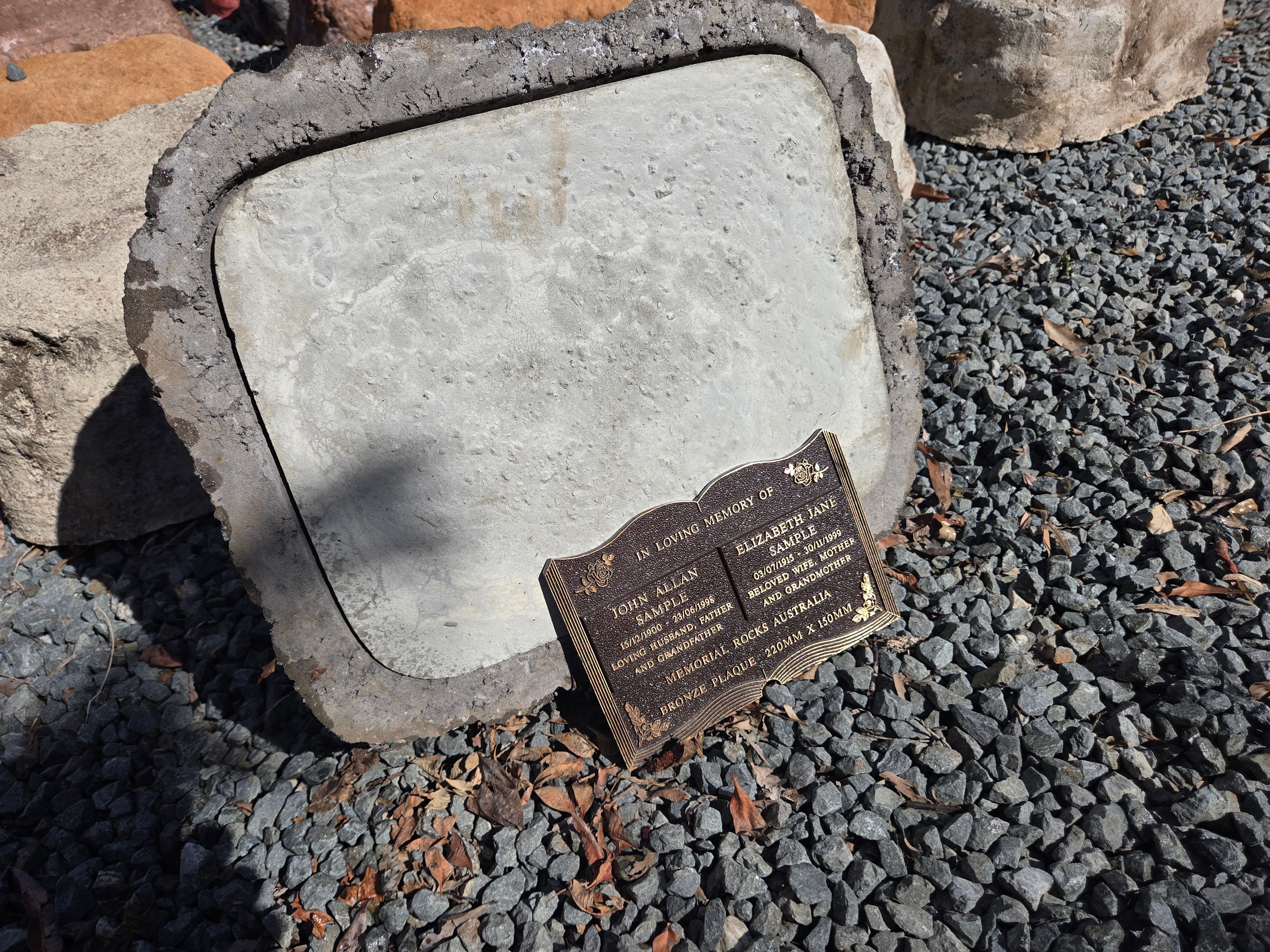 Memorial Rock Urn 2138 Large Double Black