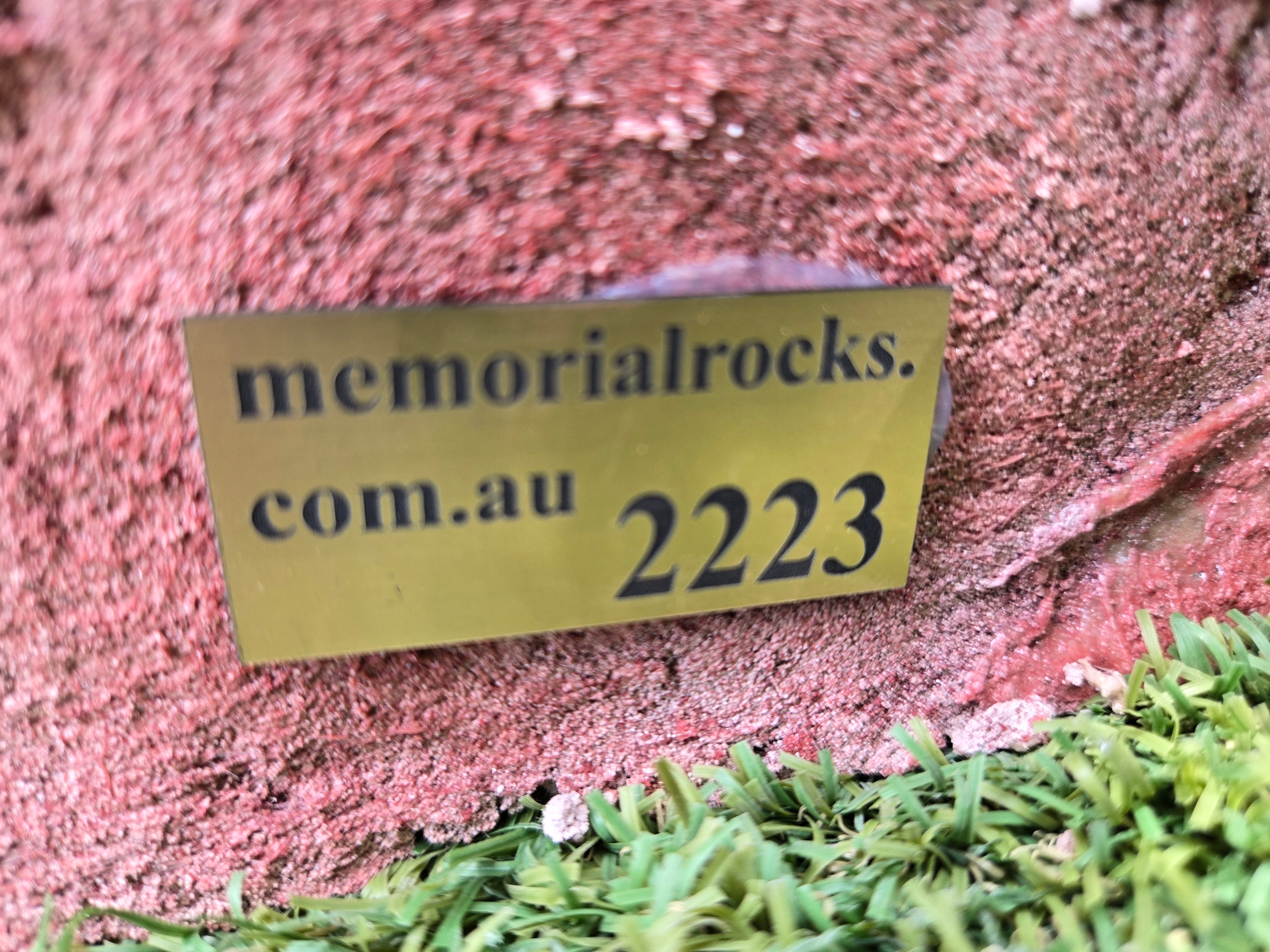 Memorial Rock Urn 2223 Medium Red