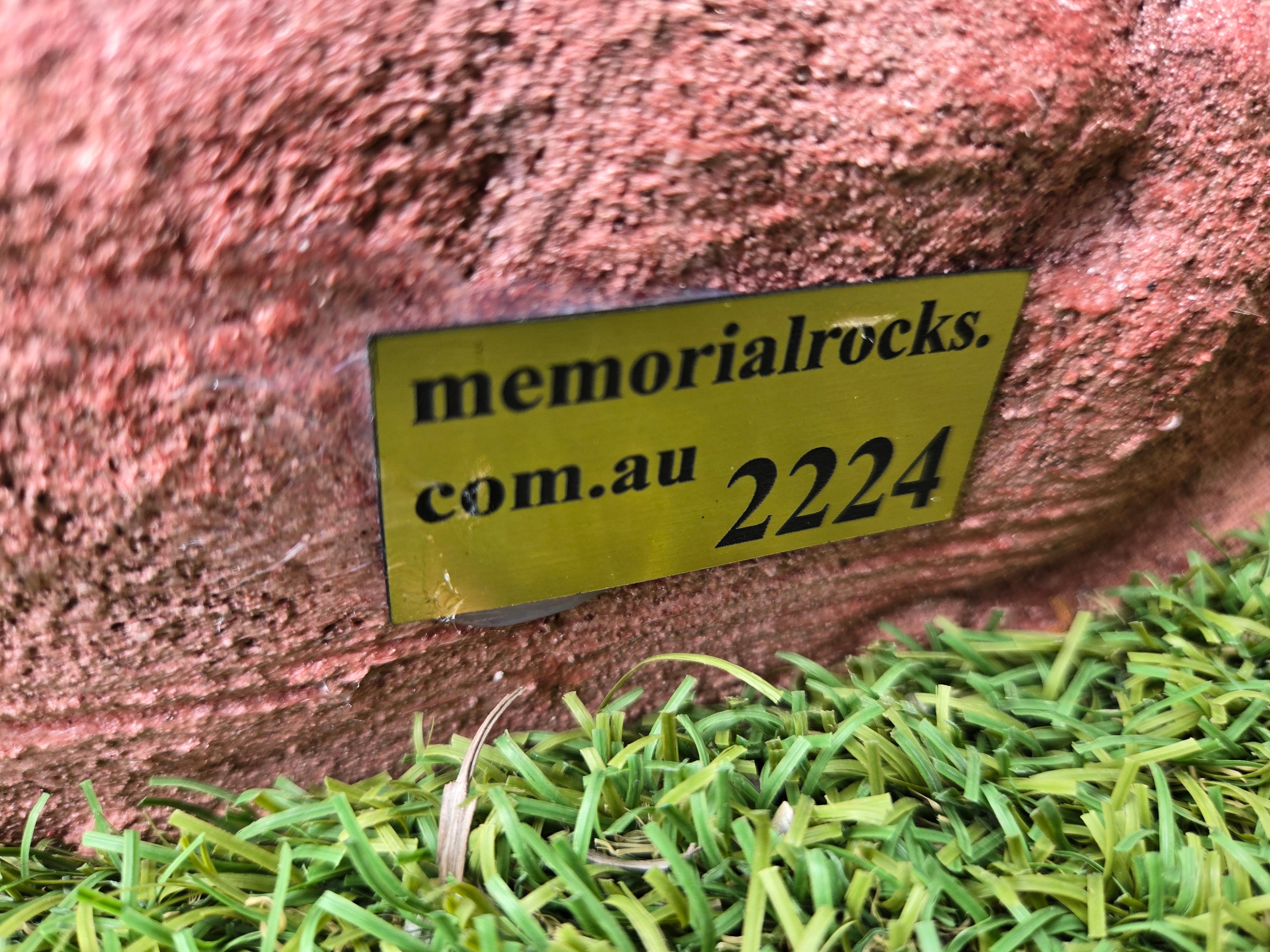 Memorial Rock Urn 2224Medium Red